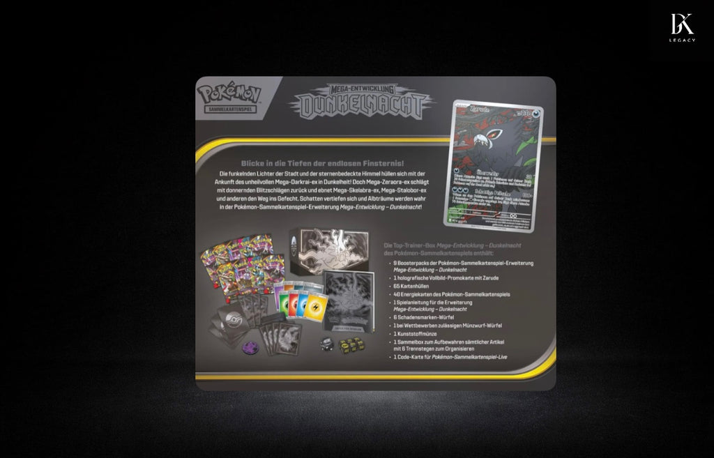Pokémon Mega-Entwicklungen – Dunkelnacht Top-Trainer-Box | Deutsch
