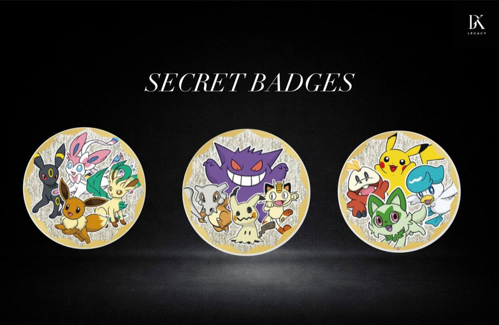 Pokémon Gem Pack Badge Set China