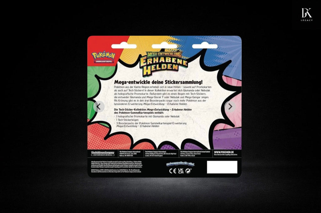Pokémon TCG – Tech-Sticker-Kollektion Erhabene Helden – (Deutsch) Sealed Neu