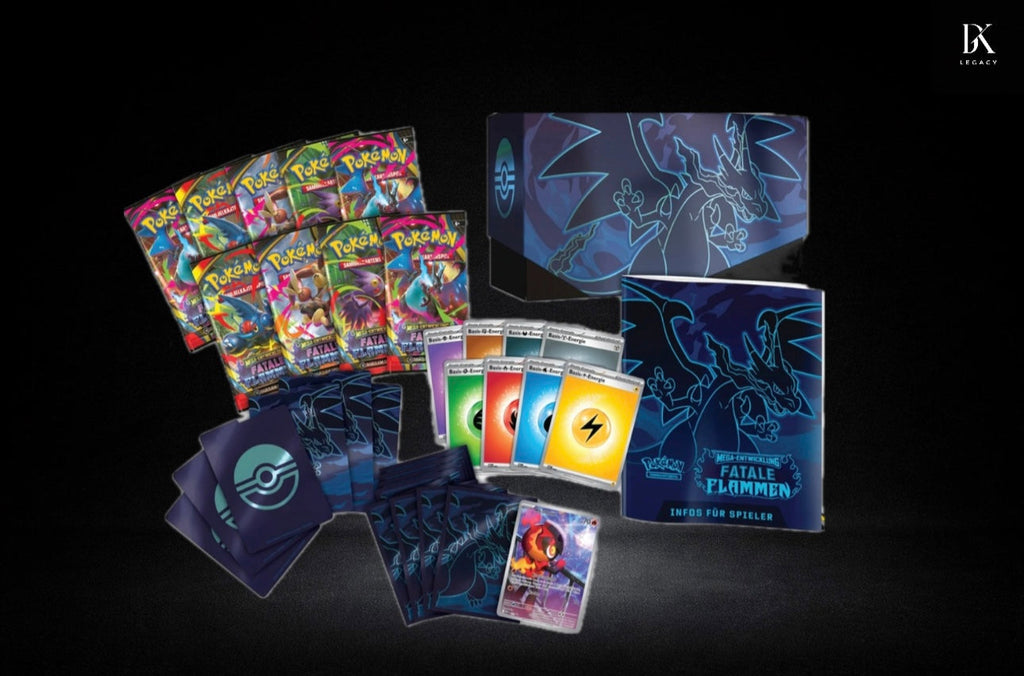 Pokémon TCG – Mega-Entwicklung: Fatale Flammen Top-Trainer-Box (Deutsch)- Sealed Neu