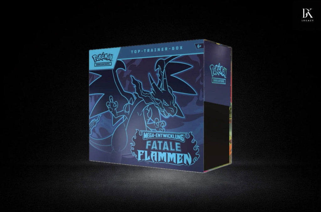 Pokémon TCG – Mega-Entwicklung: Fatale Flammen Top-Trainer-Box (Deutsch)- Sealed Neu