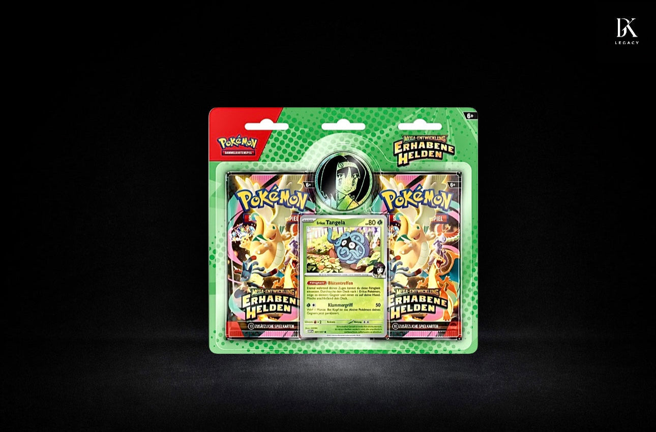 Pokémon TCG Mega-Entwicklung – Erhabene Helden 2-Pack Blister (Deutsch) - Sealed Neu