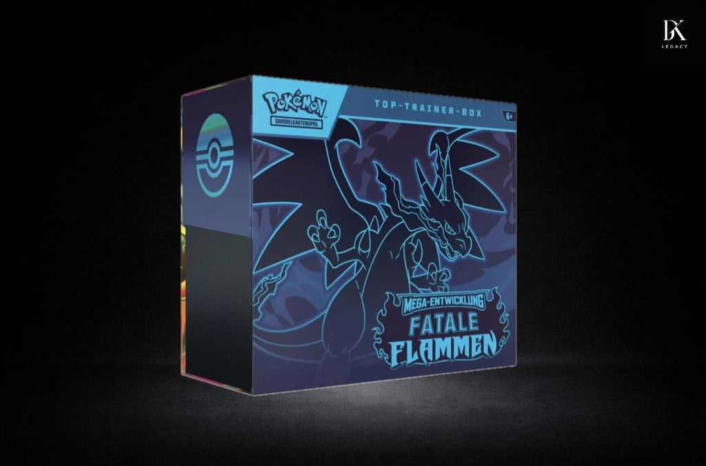 Pokémon TCG – Mega-Entwicklung: Fatale Flammen Top-Trainer-Box (Deutsch)- Sealed Neu