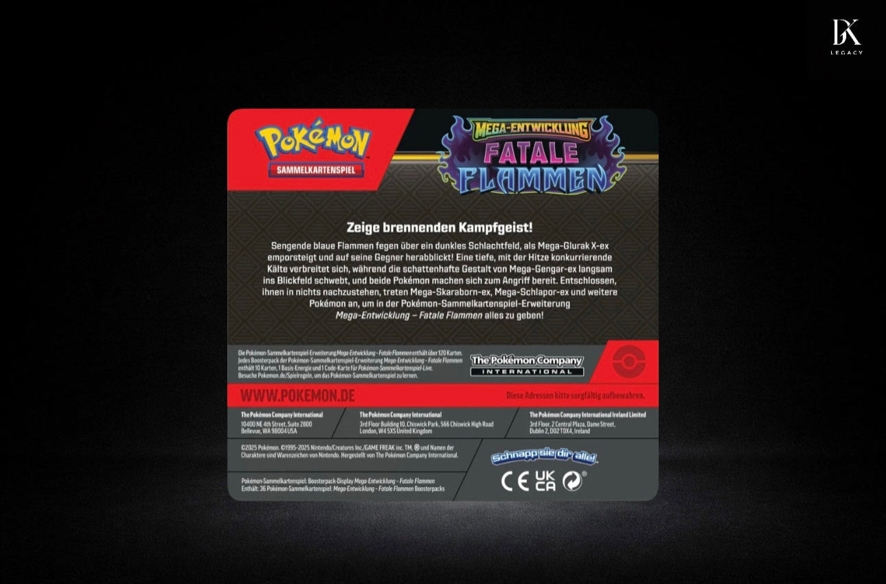 Pokémon TCG – Mega-Entwicklung 02: Fatale Flammen | Display (Deutsch) - Sealed Neu